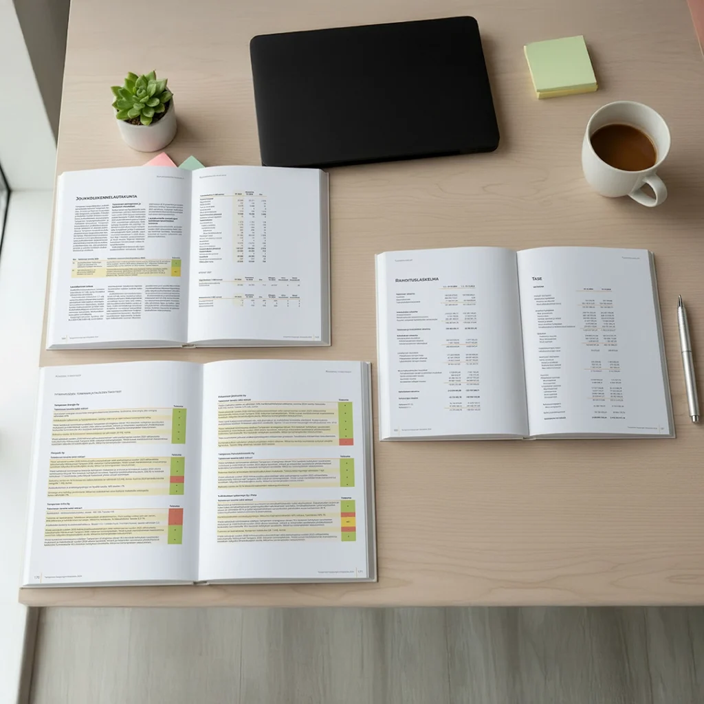 Esimerkki julkisyhteistön dokumentin taitosta.