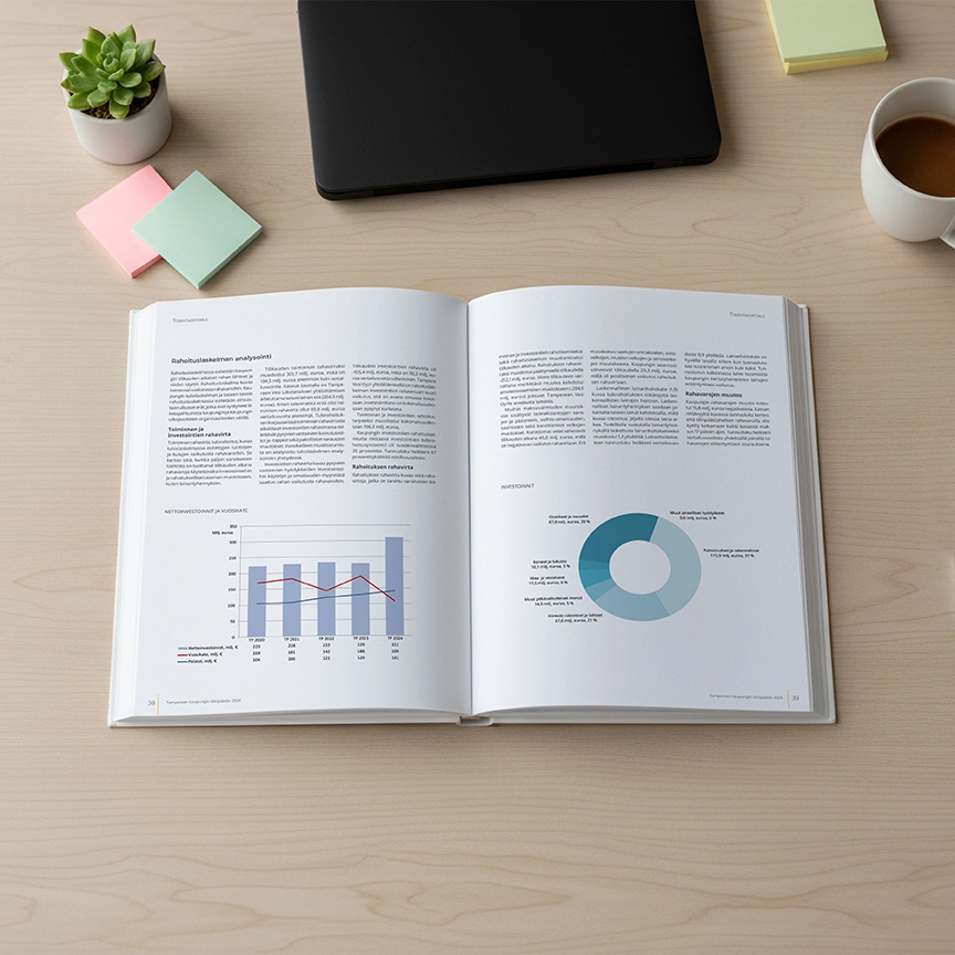 Esimerkki julkisyhteistön dokumentin taitosta.