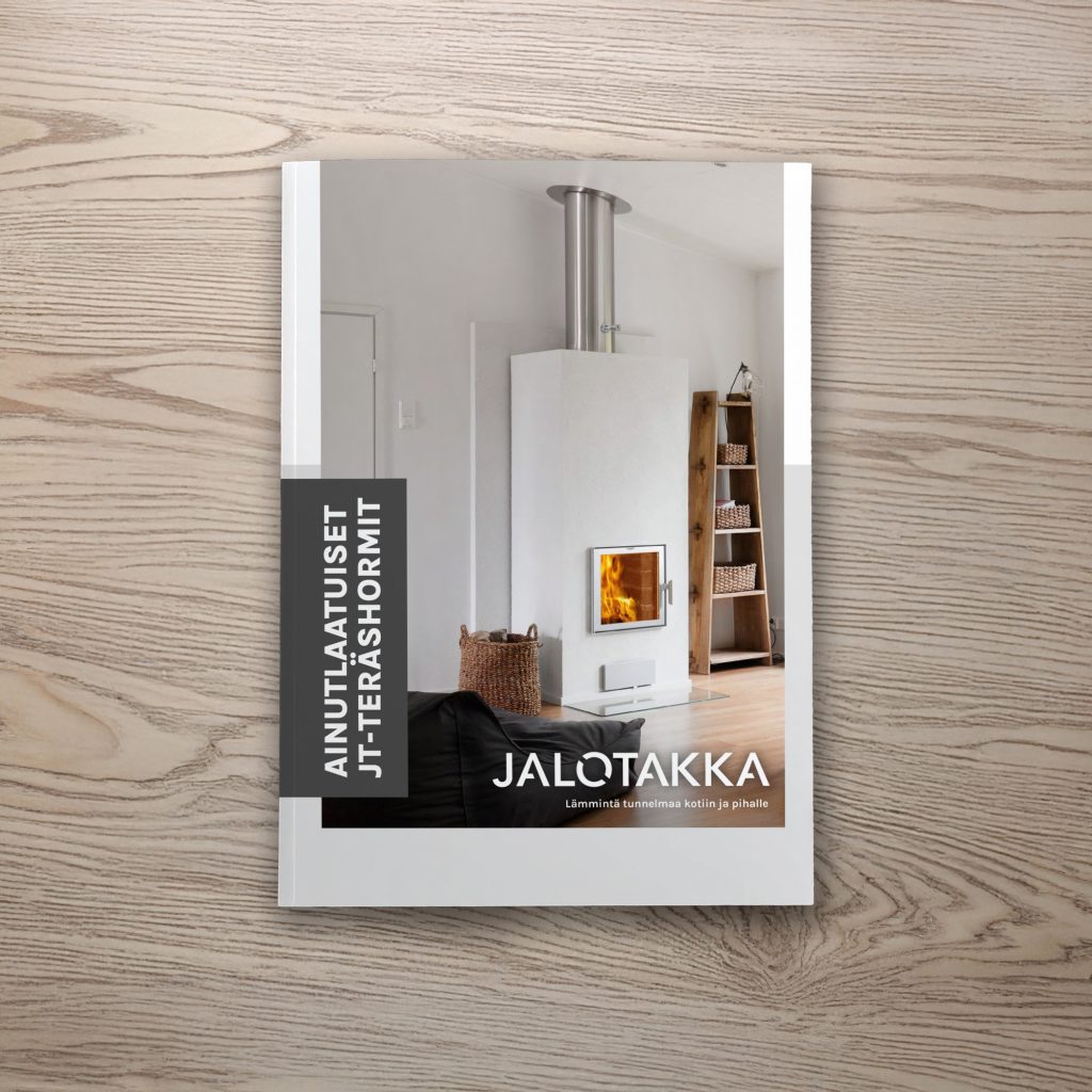 Jalotakan Ainutlaatuiset JT-teräshormit -katalogin kansi.