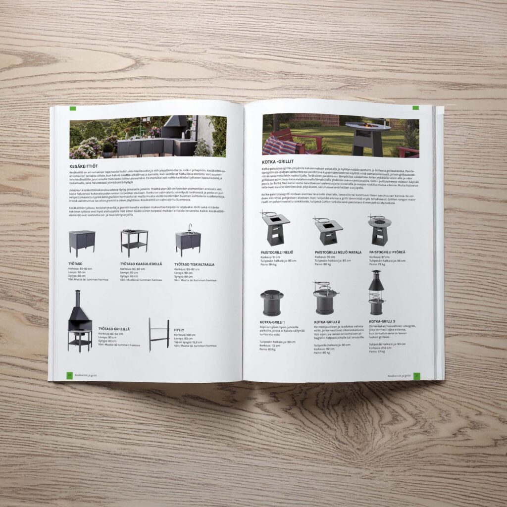 Jalotakan katalogin sisäsivu